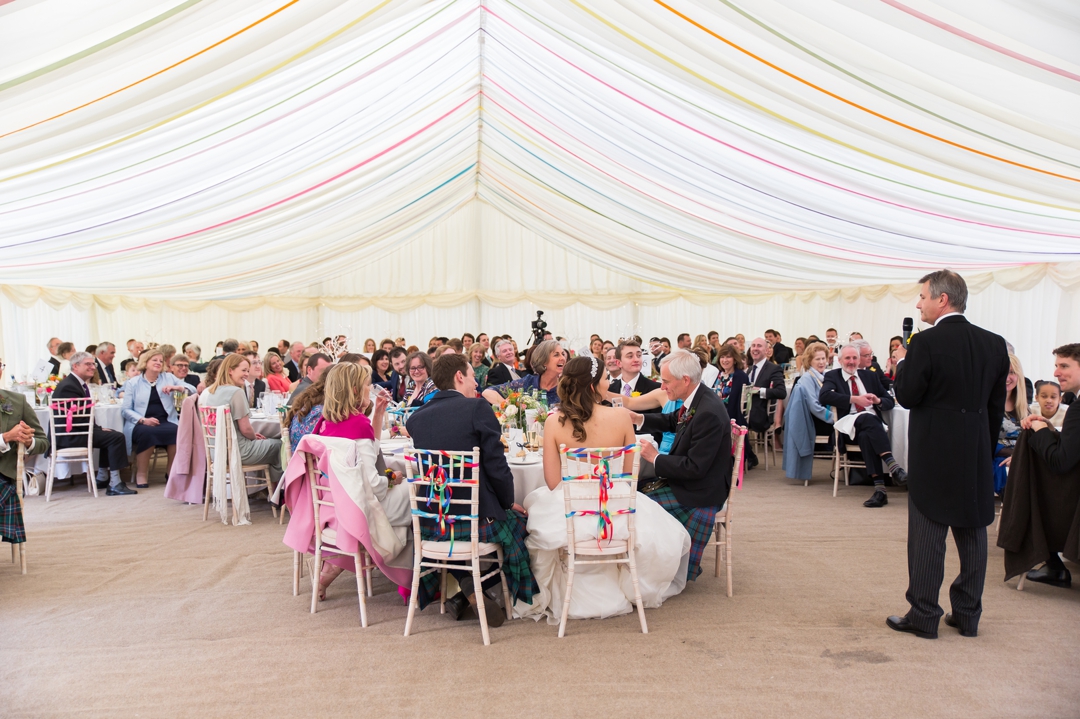 spring marquee wedding