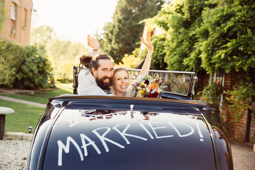 The Old Mill Wedding - just married