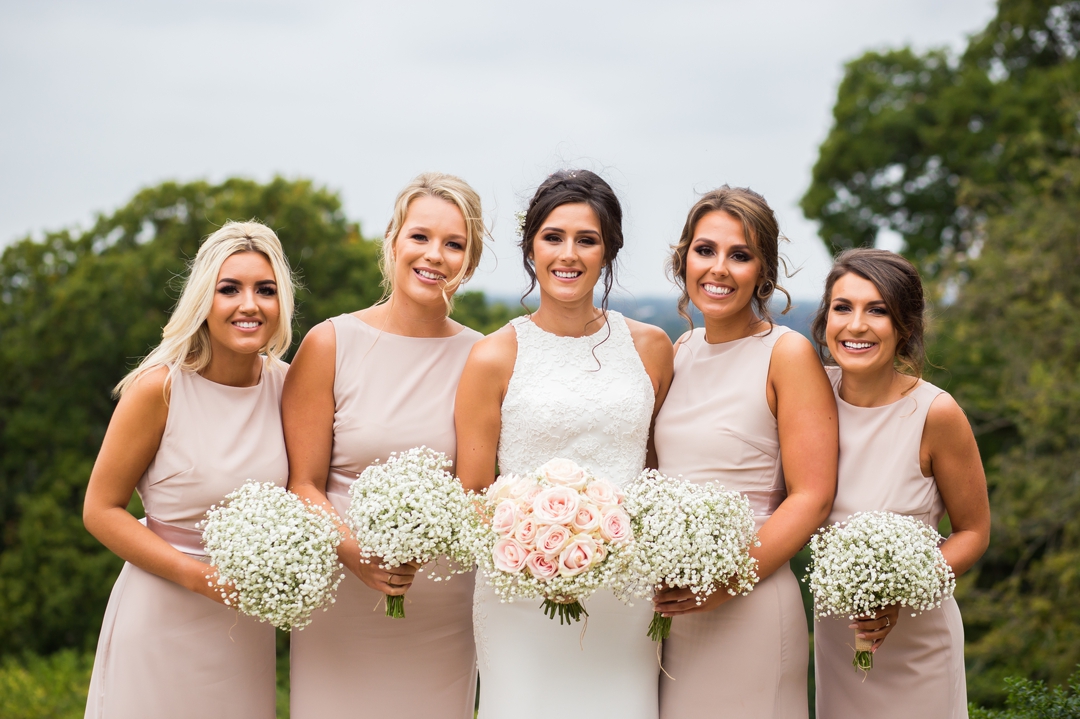 Pembroke Lodge wedding - bride and bridesmaids