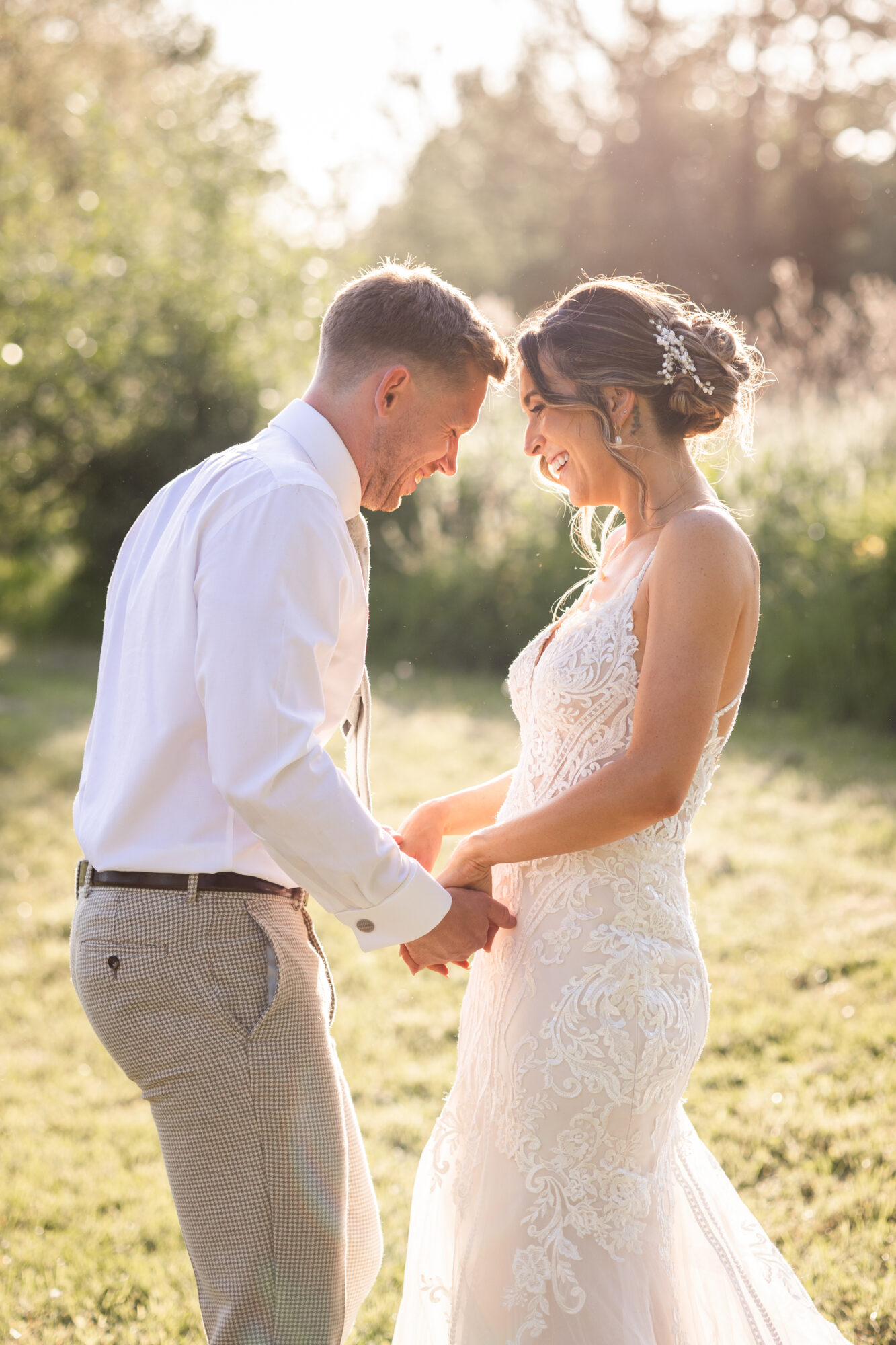 coltsford mill wedding golden hour portraits