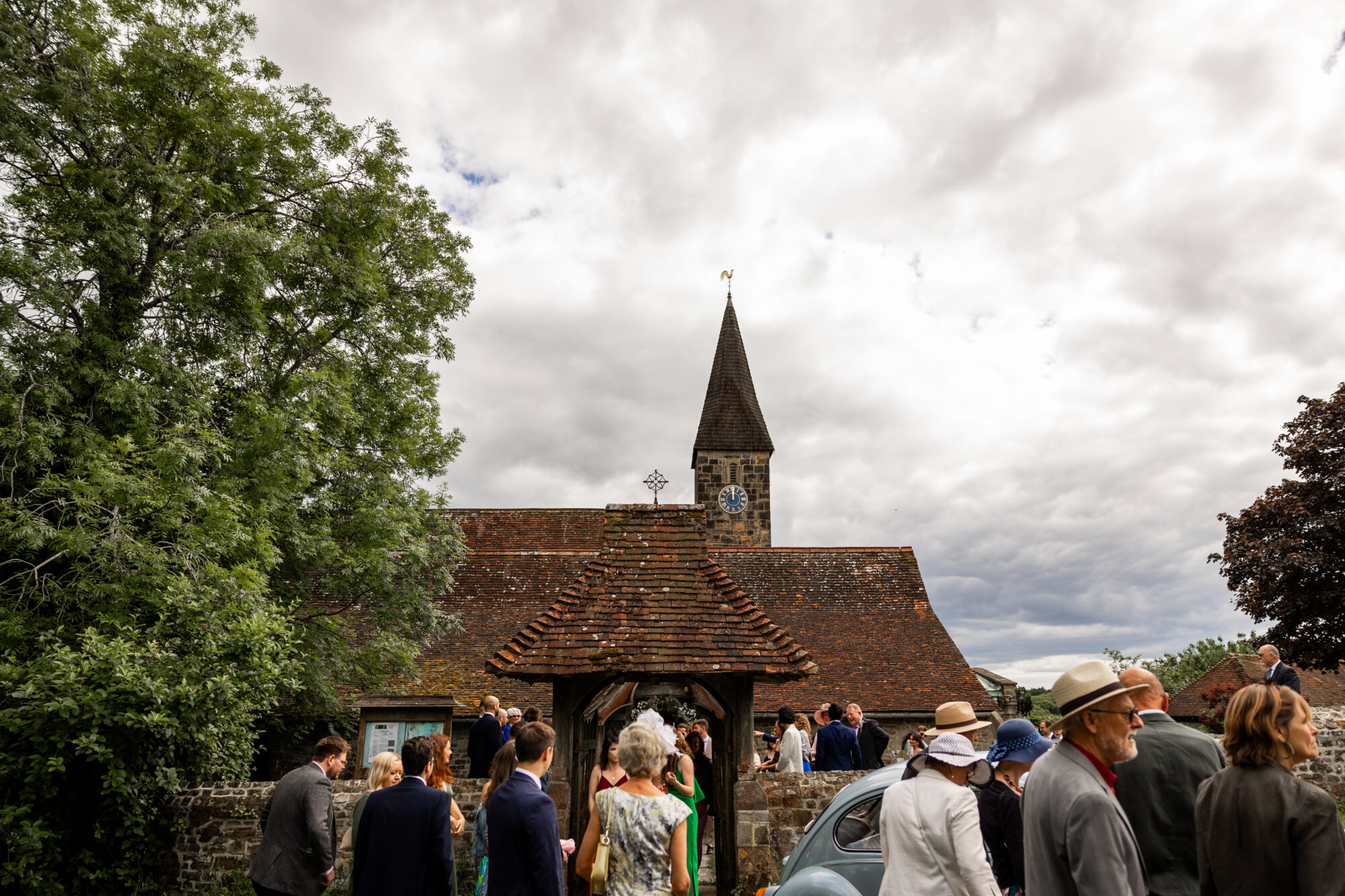 wedding at St Peter's Church in Lynchmere