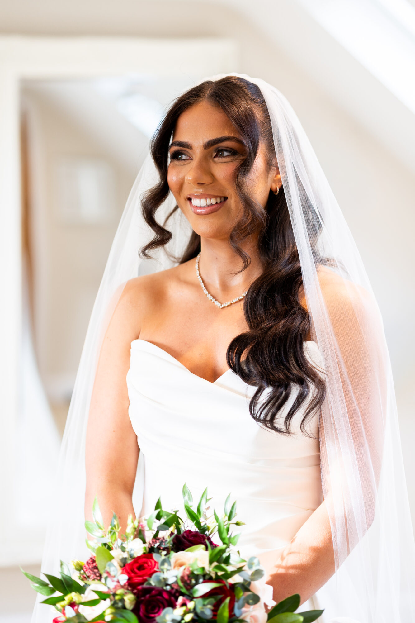 bridal portrait - Brookfield Barn Wedding Photography