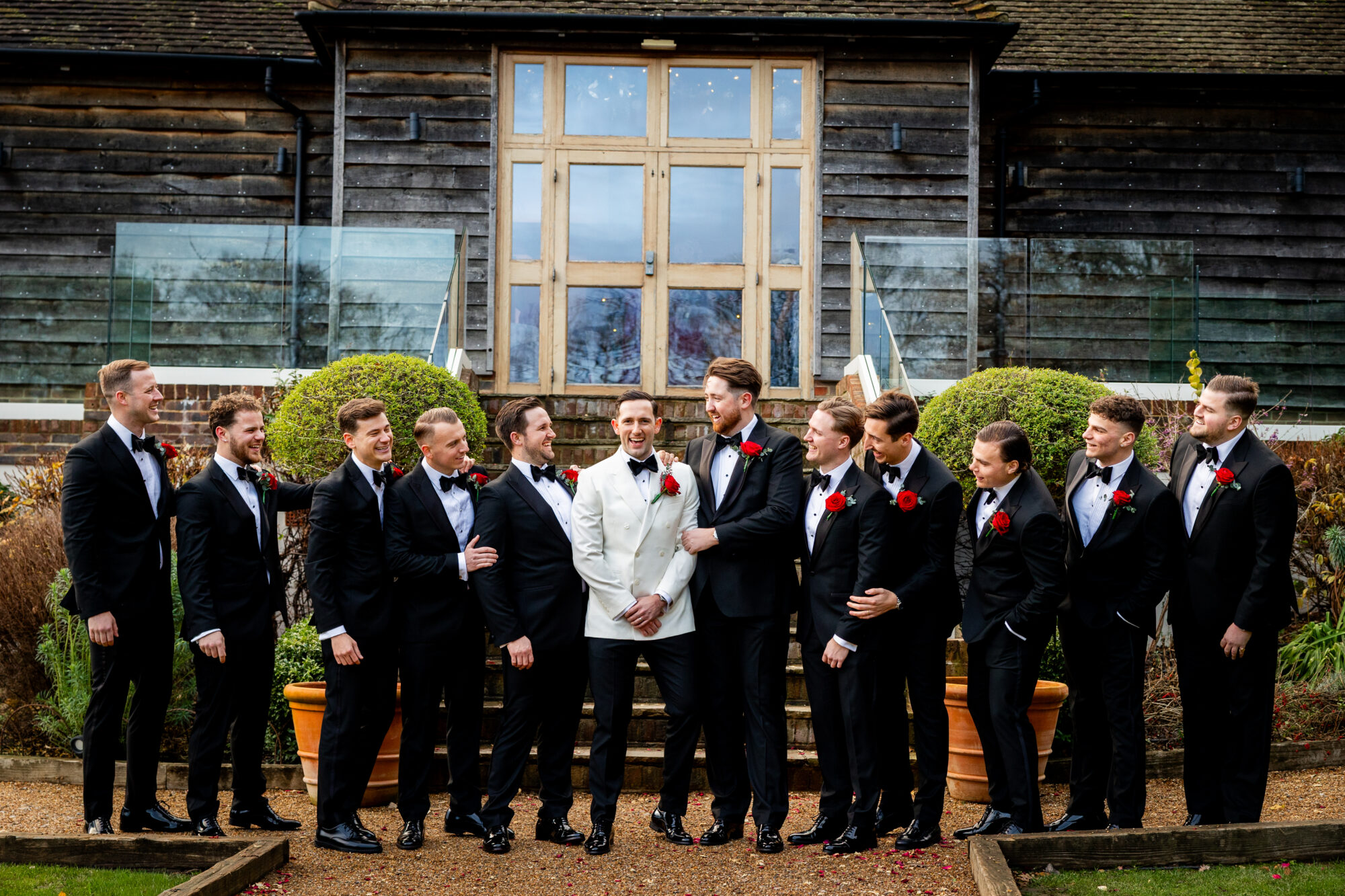 groomsman photo - Brookfield Barn Wedding Photography