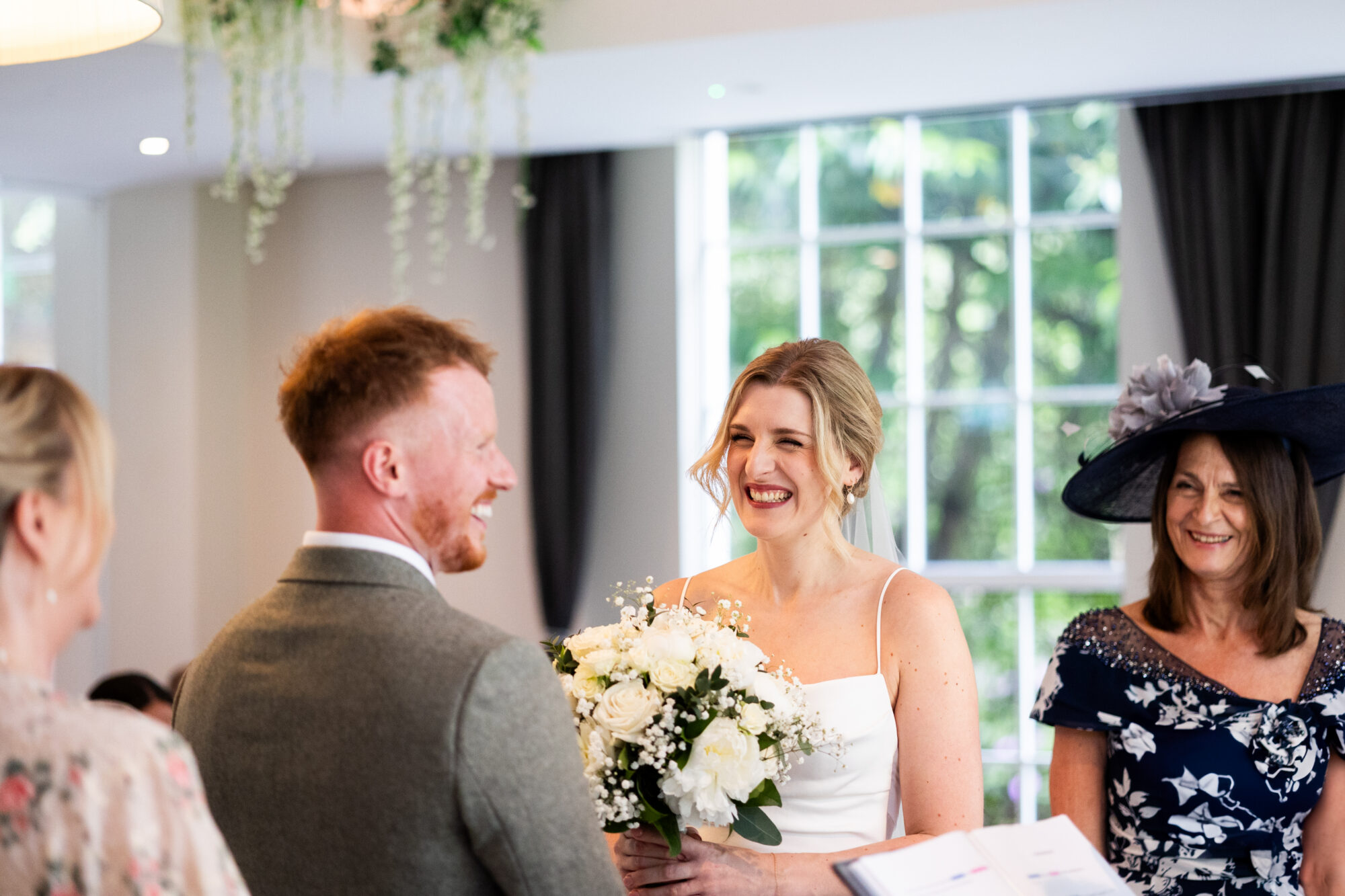 Wedding ceremony at Gorse Hill in Surrey